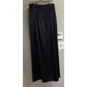 Ted Baker Pants Teerut Satin Tailored Trouser Wide‎ Flood Leg Size 3 New Career